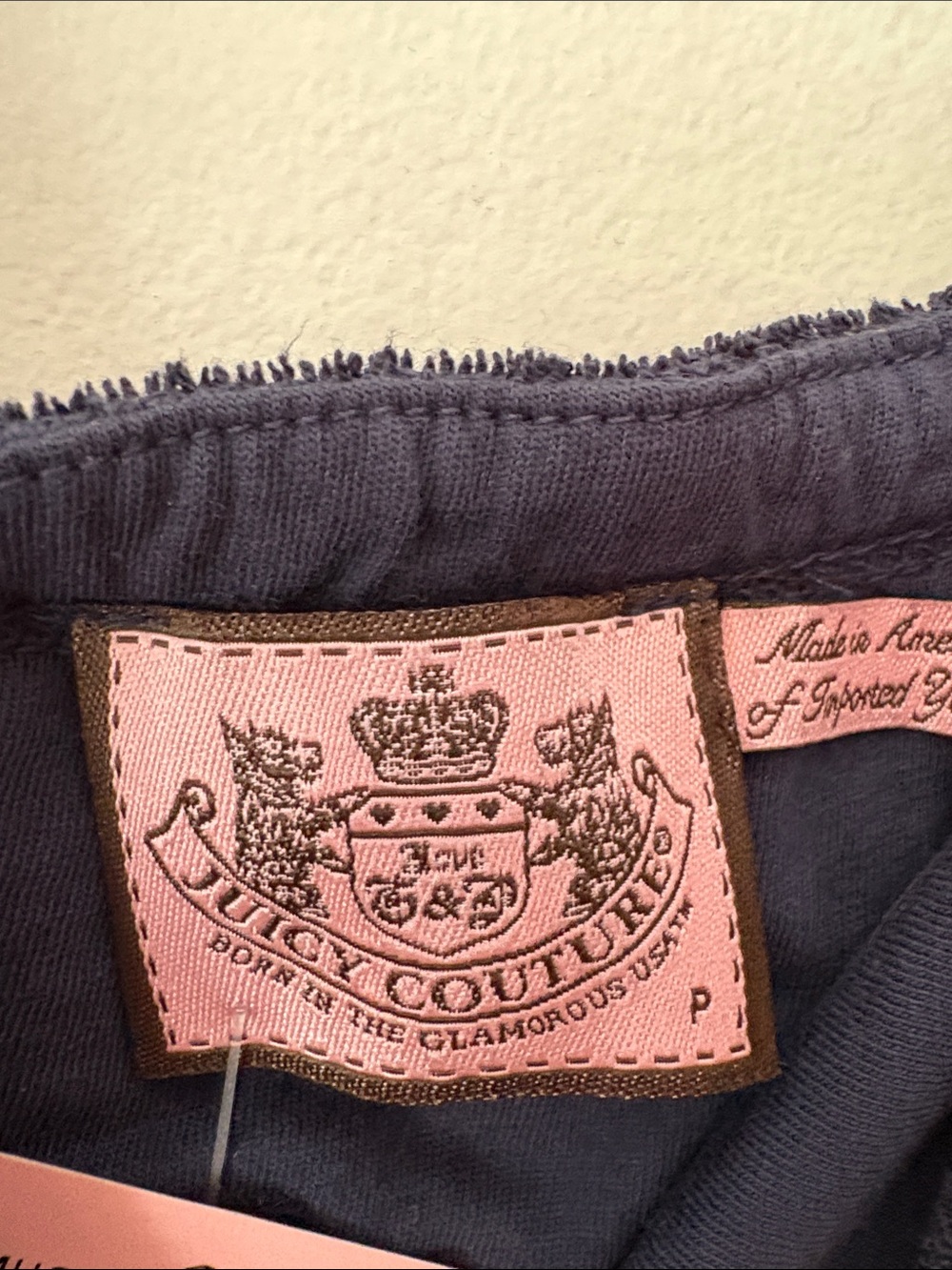 Juicy Couture Y2K Vintage Terry Cloth Navy Wide-Leg Romper - Picture 6 of 15